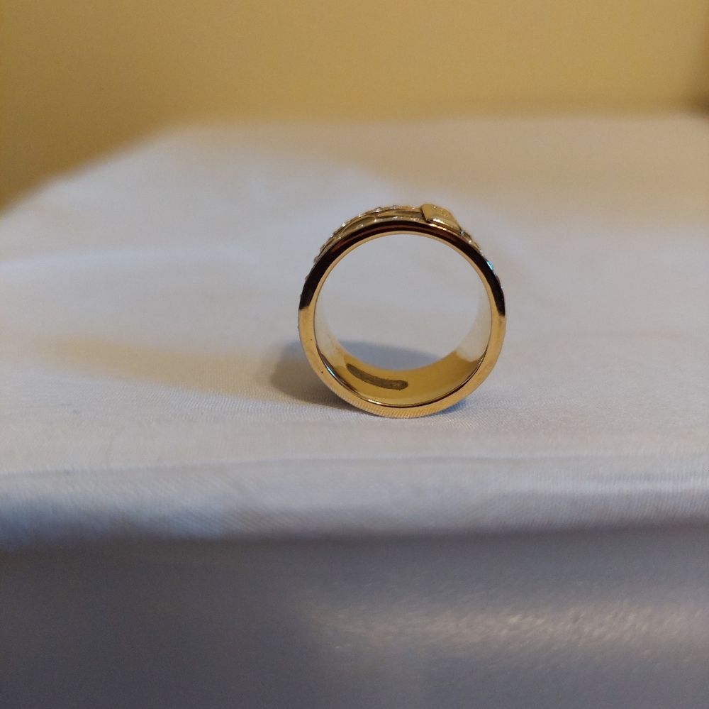 Coach Black and Gold Ring - Picture 2 of 5